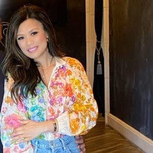 Zimmermann Raie Billow Multi-colored Blouse